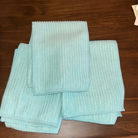 NORWEX Channel Textured Kitchen Cloth Trio in Sea Mist - Picture 2 of 3